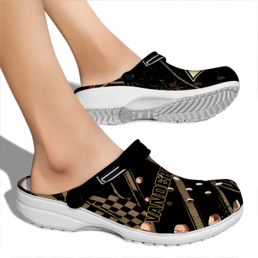Vanderbilt Commodores Clogs - Customized Circuit Geometry Black 2