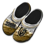 vegas-golden-knights-clog-personalized-wave-swirl-tan-white-best-selling.webp