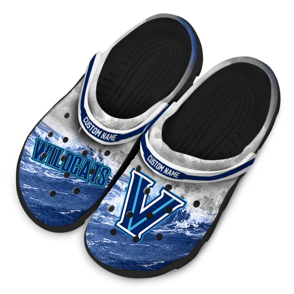 villanova-wildcats-clog-customized-wave-swirl-navy-white-latest-model.webp