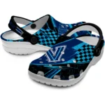 Villanova Wildcats Clogs – Personalized Circuit Geometry Navy Black 1