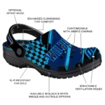 Villanova Wildcats Clogs – Personalized Circuit Geometry Navy Black 1
