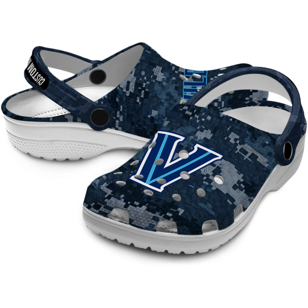 villanova-wildcats-clog-personalized-digital-camo-navy-high-quality.webp