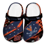 Virginia Cavaliers Clogs – Custom Circuit Geometry Blue Black 1