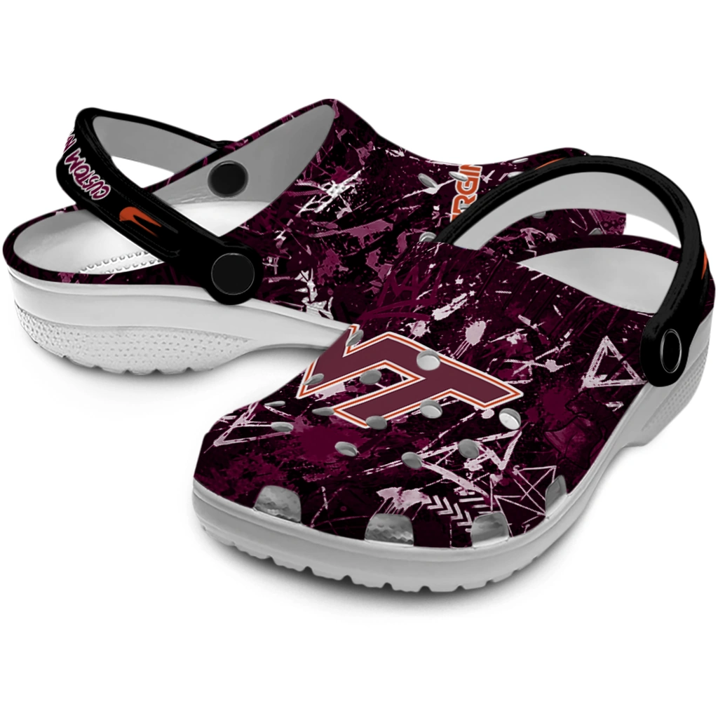 virginia-tech-hokies-clog-customized-graffiti-burst-maroon-black-high-quality.webp