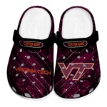 Virginia Tech Hokies Clogs - Personalized Circuit Geometry Maroon Black 1 virginia-tech-hokies-clog-personalized-circuit-geometry-maroon-black-best-selling.webp