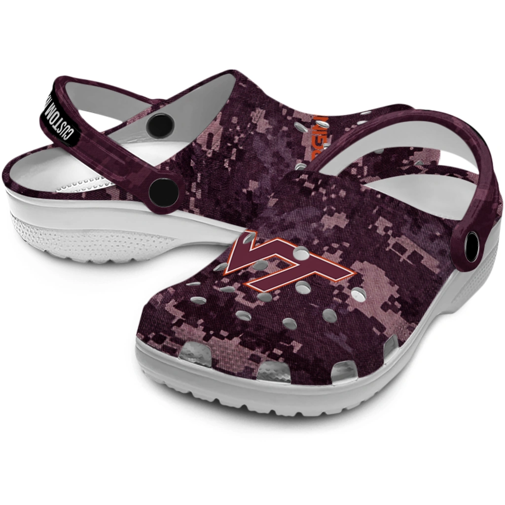 virginia-tech-hokies-clog-personalized-digital-camo-maroon-high-quality.webp