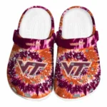 Virginia Tech Hokies Clogs Radiant Burst Effect Best Selling
