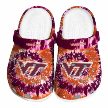 Virginia Tech Hokies Clogs Radiant Burst Effect Best Selling