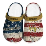 Wake Forest Demon Deacons Clogs - Custom Distressed Stripes Gold Red Blue 1 wake-forest-demon-deacons-clog-custom-distressed-stripes-gold-red-blue-best-selling.webp