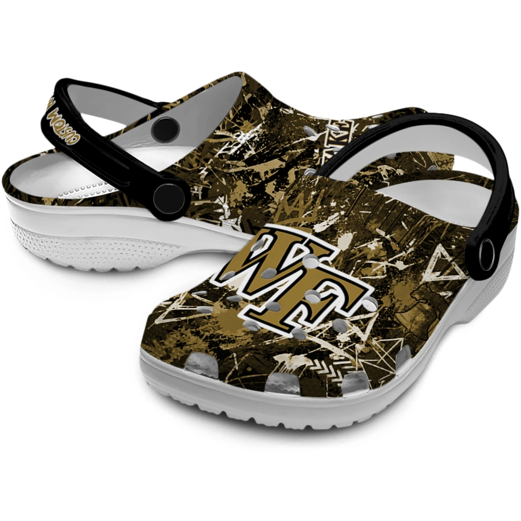 wake-forest-demon-deacons-clog-personalized-graffiti-burst-gold-black-high-quality.webp