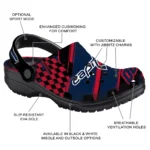 Washington Capitals Clogs – Customized Circuit Geometry Blue Black 1