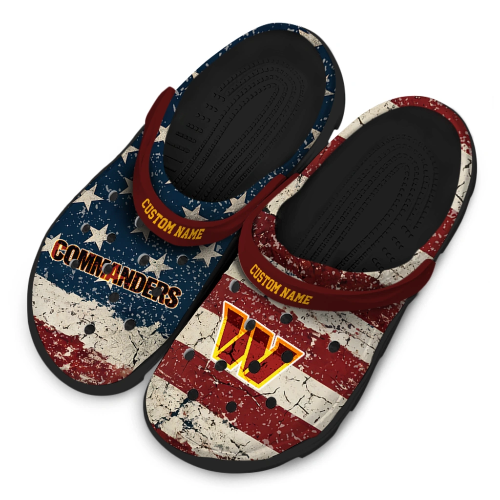 washington-commanders-clog-custom-distressed-stripes-burgundy-red-blue-latest-model.webp