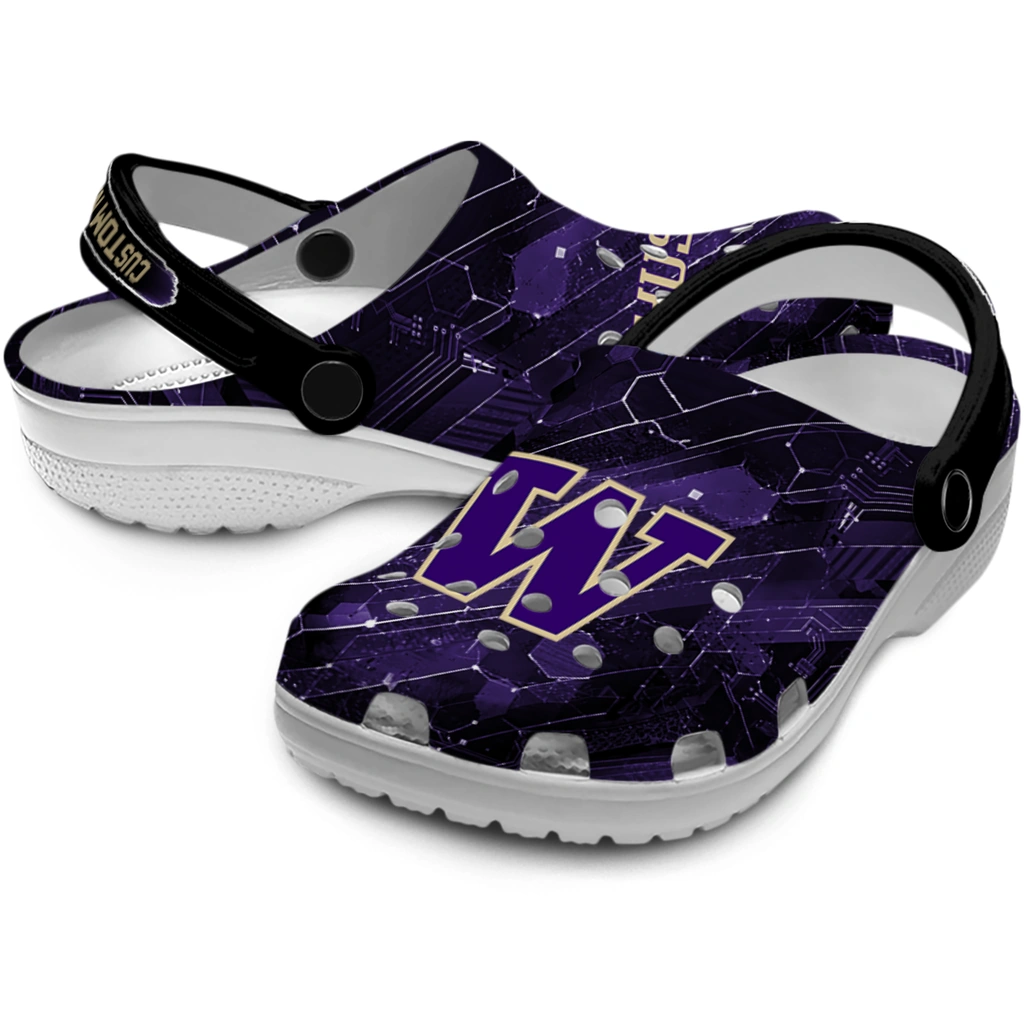 washington-huskies-clog-custom-circuit-geometry-purple-black-high-quality.webp
