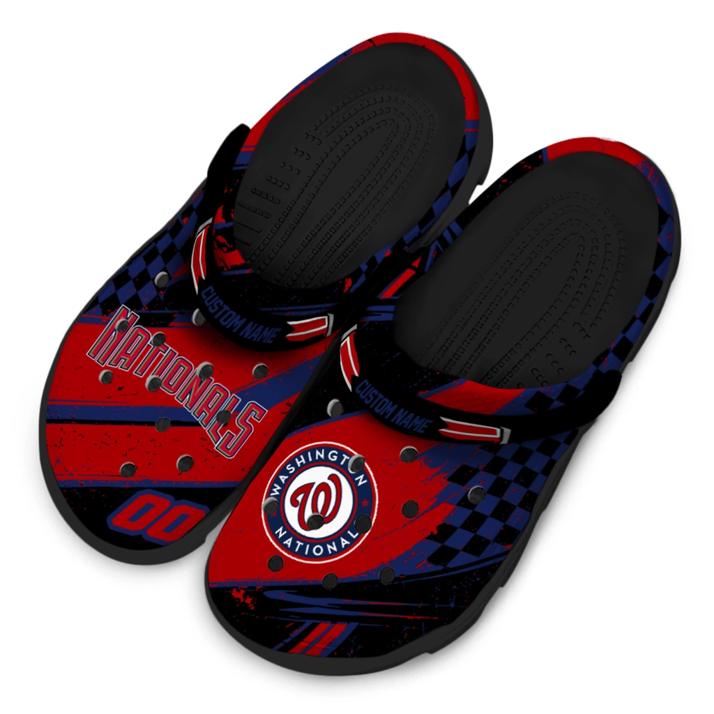 washington-nationals-clog-custom-checkered-streaks-red-black-latest-model.webp
