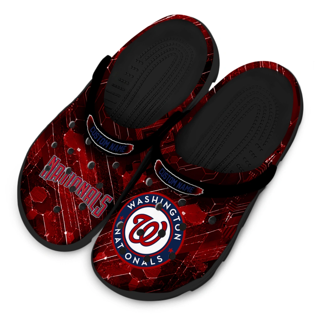 washington-nationals-clog-customized-circuit-geometry-red-black-latest-model.webp