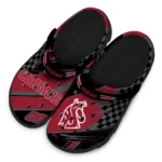 Washington State Cougars Clogs – Customized Circuit Geometry Crimson Black 1