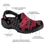Washington State Cougars Clogs – Customized Circuit Geometry Crimson Black 1