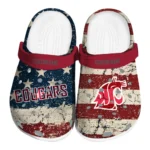 Washington State Cougars Clogs - Customized Distressed Stripes Crimson Red Blue 1 washington-state-cougars-clog-customized-distressed-stripes-crimson-red-blue-best-selling.webp