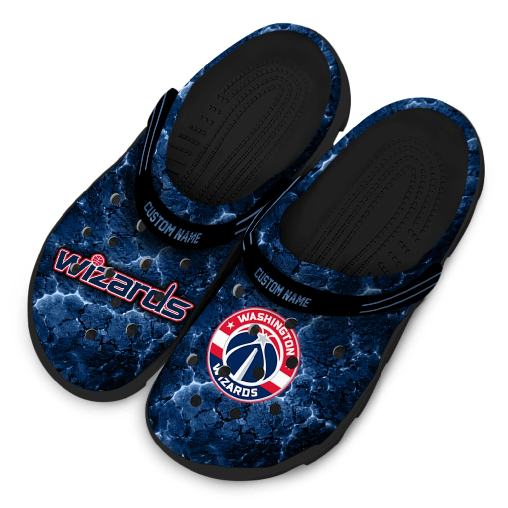 washington-wizards-clog-customized-cracked-energy-blue-black-latest-model.webp