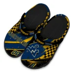 west-virginia-mountaineers-clog-custom-checkered-streaks-blue-black-best-selling.webp