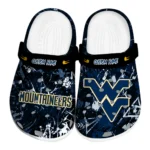 west-virginia-mountaineers-clog-custom-graffiti-burst-blue-black-best-selling.webp