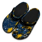 west-virginia-mountaineers-clog-personalized-splatter-splash-blue-black-best-selling.webp