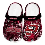 Western Kentucky Hilltoppers Clogs - Personalized Graffiti Burst Red Black 1 western-kentucky-hilltoppers-clog-personalized-graffiti-burst-red-black-best-selling.webp