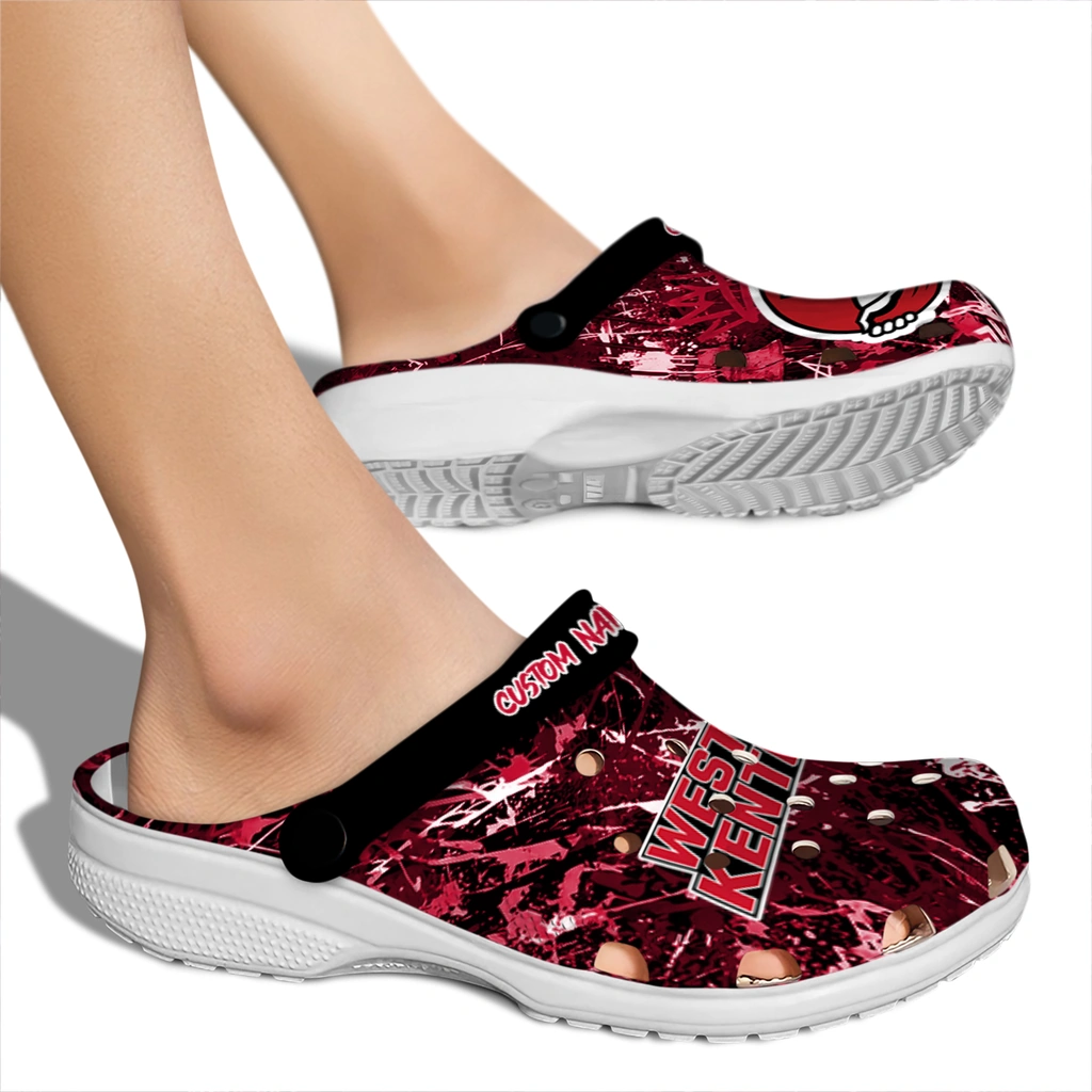 western-kentucky-hilltoppers-clog-personalized-graffiti-burst-red-black-fashion-forward.webp