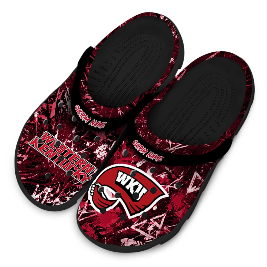 western-kentucky-hilltoppers-clog-personalized-graffiti-burst-red-black-latest-model.webp