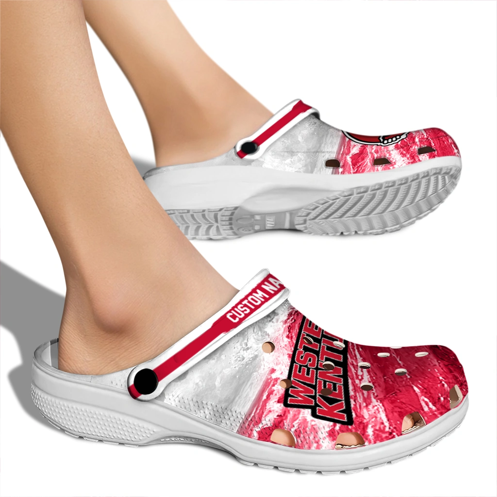 western-kentucky-hilltoppers-clog-personalized-wave-swirl-red-white-fashion-forward.webp