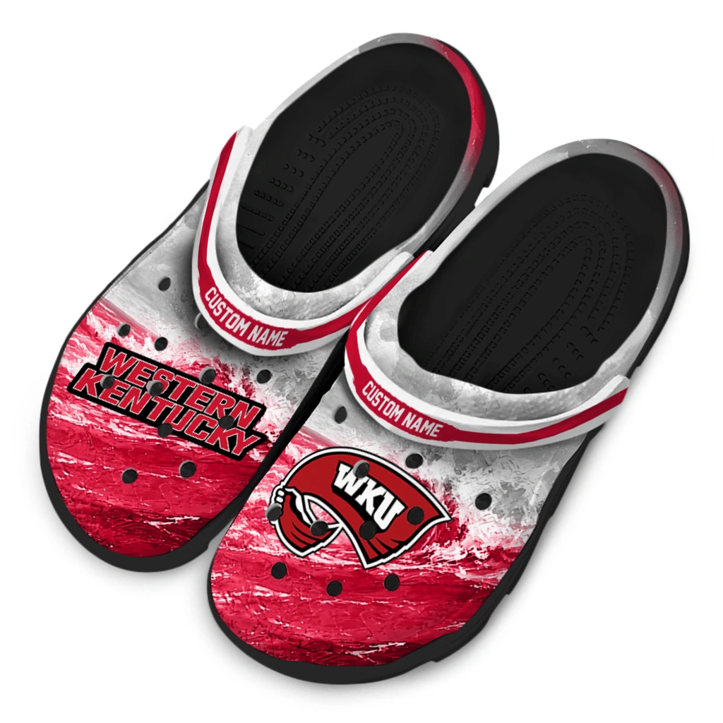 western-kentucky-hilltoppers-clog-personalized-wave-swirl-red-white-latest-model.webp
