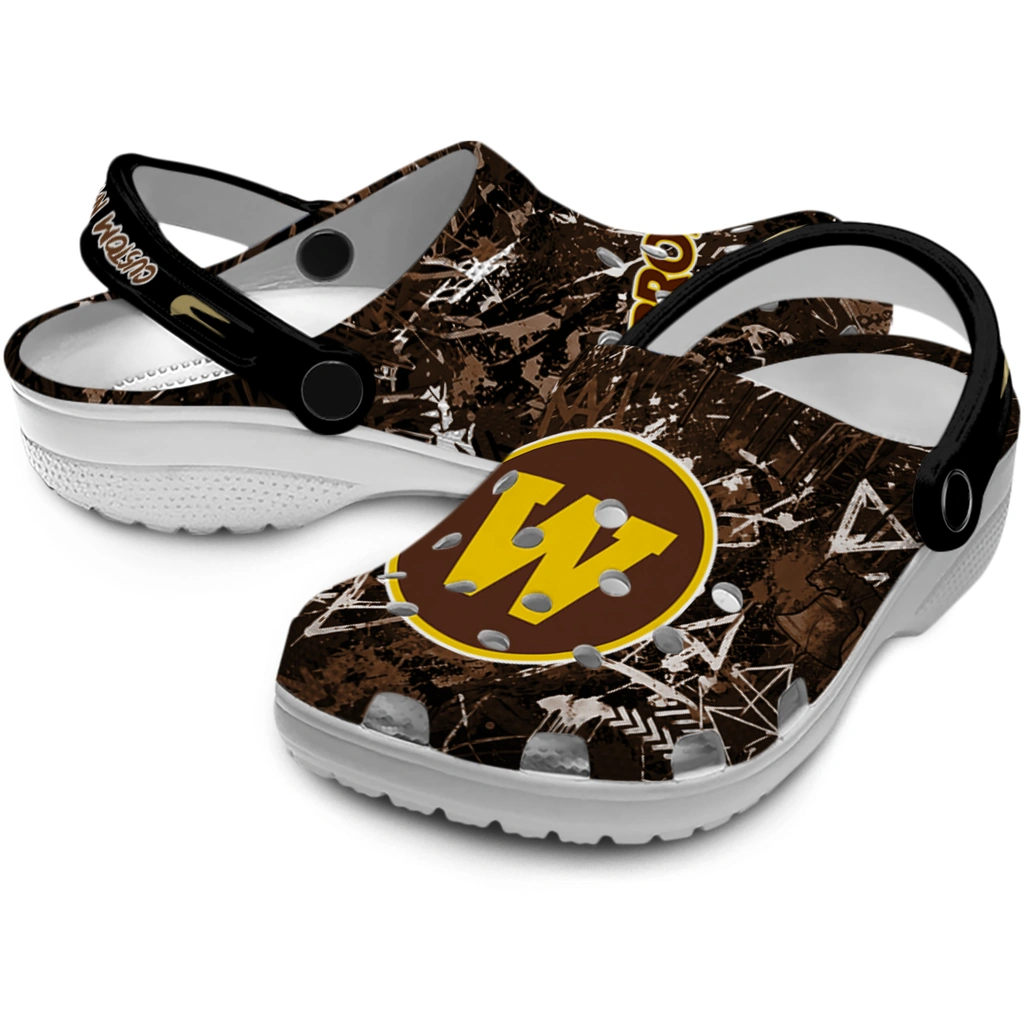 western-michigan-broncos-clog-custom-graffiti-burst-brown-black-high-quality.webp