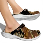 Western Michigan Broncos Clogs – Customized Circuit Geometry Brown Black 1