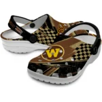 Western Michigan Broncos Clogs – Customized Circuit Geometry Brown Black 1