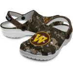 western-michigan-broncos-clog-customized-digital-camo-brown-best-selling.webp