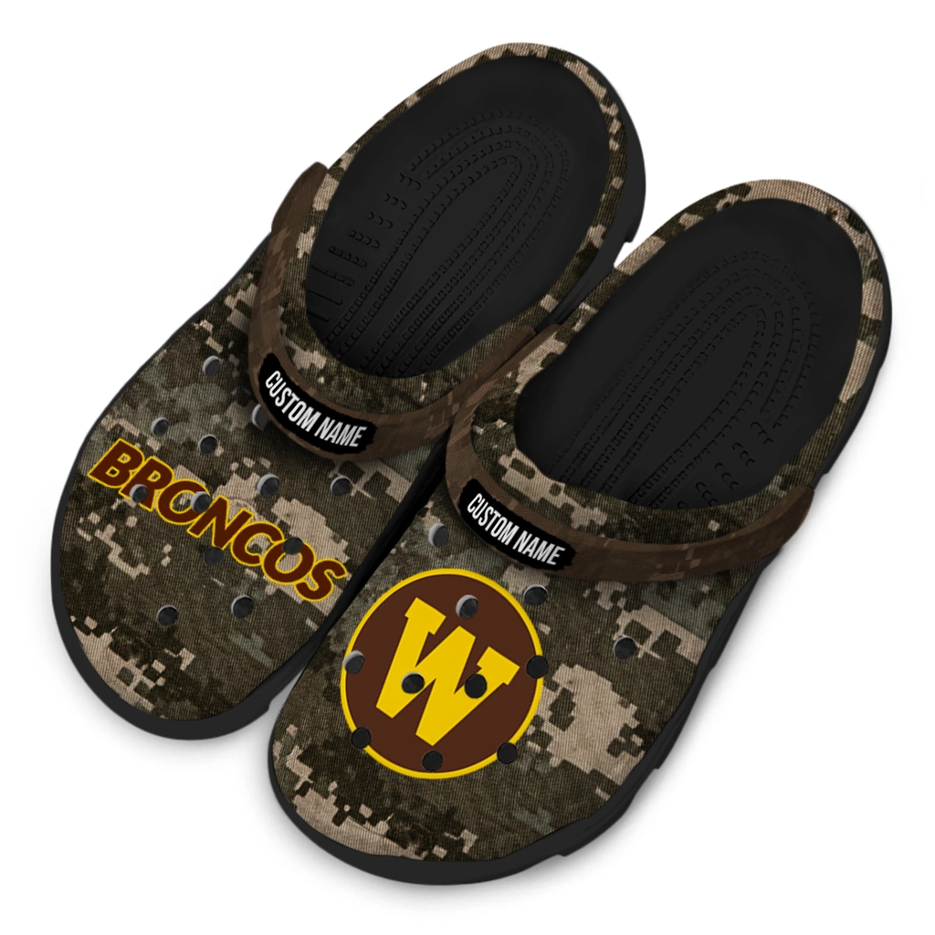 western-michigan-broncos-clog-customized-digital-camo-brown-latest-model.webp