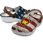 western-michigan-broncos-clog-customized-distressed-stripes-brown-red-blue-best-selling.webp