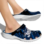 Winnipeg Jets Clogs – Customized Checkered Streaks Blue Black 1