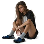 Winnipeg Jets Clogs – Personalized Circuit Geometry Blue Black 1