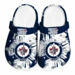 Winnipeg Jets Clogs Splatter Graphics Best Selling