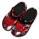wisconsin-badgers-clog-custom-splatter-splash-red-black-best-selling.webp