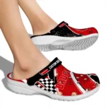 wisconsin-badgers-clog-customized-checkered-streaks-red-black-best-selling.webp