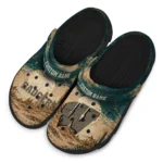 wisconsin-badgers-clog-personalized-cracked-landscape-fir-green-beige-best-selling.webp