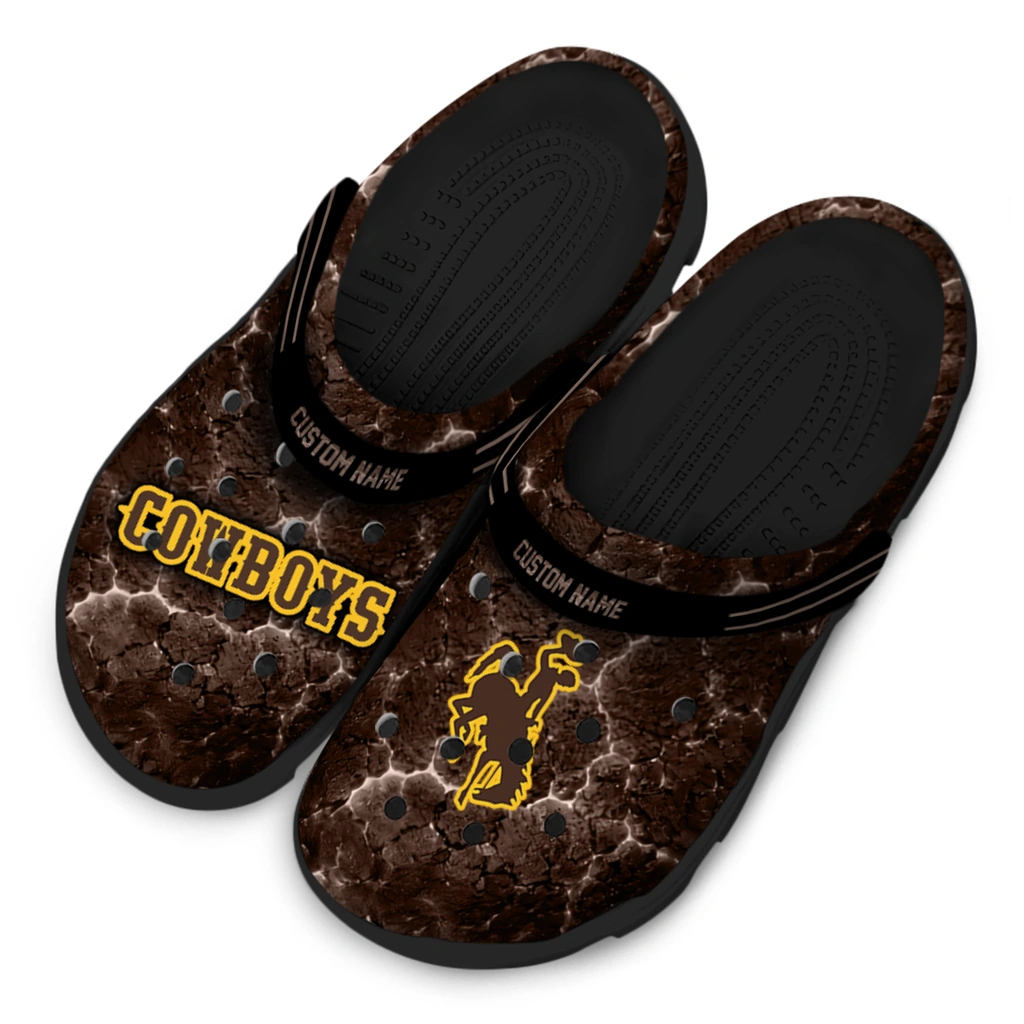 wyoming-cowboys-clog-custom-cracked-energy-brown-black-latest-model.webp