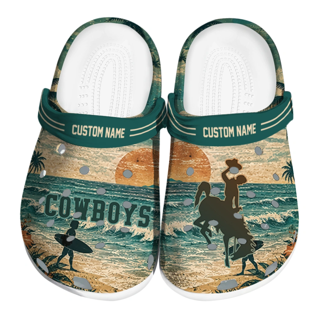 wyoming-cowboys-clog-custom-wave-scene-fir-green-best-selling.webp wyoming cowboys clog custom wave scene fir green best selling