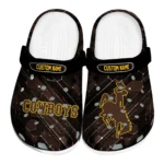 Wyoming Cowboys Clogs - Personalized Circuit Geometry Brown Black 1 wyoming-cowboys-clog-personalized-circuit-geometry-brown-black-best-selling.webp