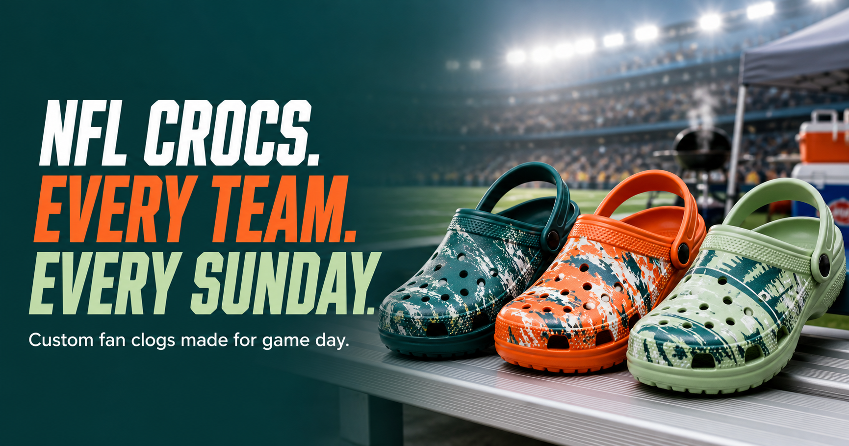 nfl clogs banner